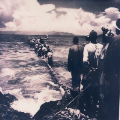 A highly realistic photo of slave trade abolition in Martinique